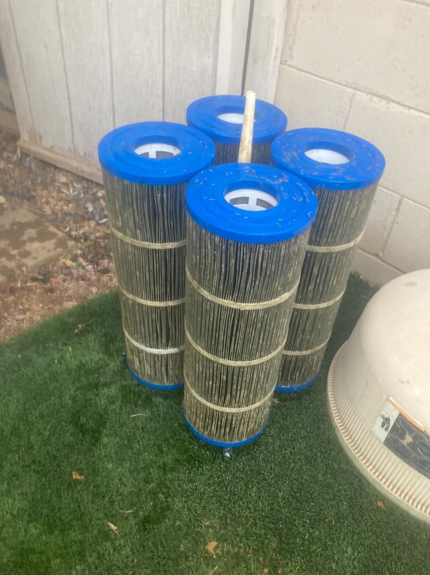 Pool filter cleaning service